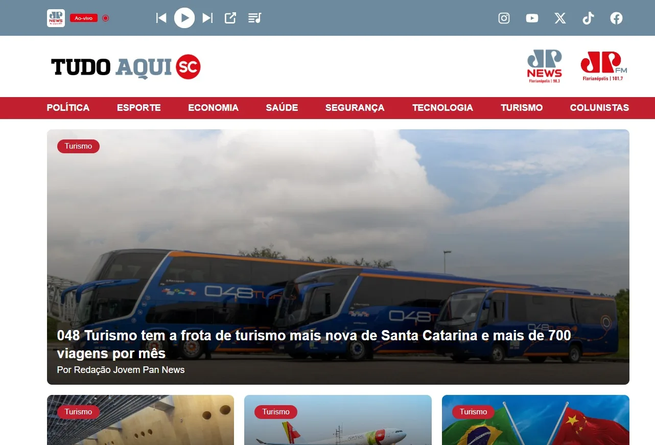 048 Turismo tem a frota de turismo mais nova de Santa Catarina — Tudo Aqui SC